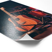 Coole akustische Gitarre Fotodruck (Ecke)