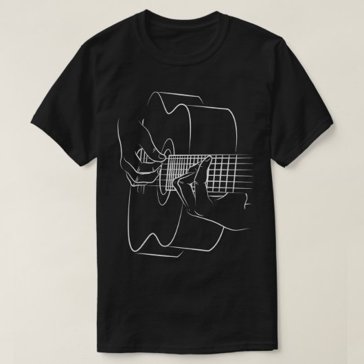Coole akustische Gitarre für Männer Akustische Git T-Shirt (Design vorne)
