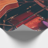 Coole akustische Gitarre Geschenkpapier (Ecke)