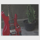 Coole akustische Gitarre Geschenkpapier (Flach)