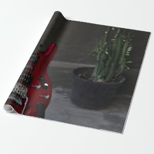 Coole akustische Gitarre Geschenkpapier