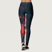 Coole akustische Gitarre Leggings (Rückseite)