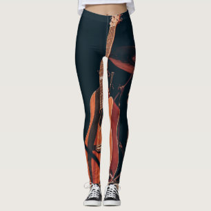 Coole akustische Gitarre Leggings