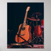 Coole akustische Gitarre Poster (Vorne)
