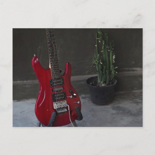 Coole akustische Gitarre Postkarte (Vorderseite)