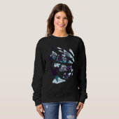 Coole Alien mit Coat Sweatshirt (Vorne ganz)