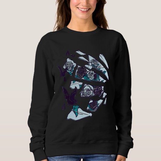 Coole Alien mit Coat Sweatshirt (Vorderseite)
