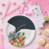 Coole Alligator Crocodile Tropical Birthday Party Pappteller (Party)