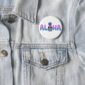 Coole Aloha-Ananas Button (Beispiel)