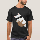 Coole Alpaca mit Sonnenbrille und Sloth Llama Slot T-Shirt (Vorderseite)