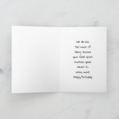 Coole Alte Dame in Dread Locks Hippie Frau Geburts Karte (Innenseite)