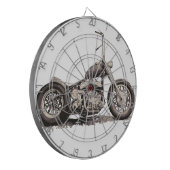 Coole alte Motorrad Dartscheibe (Vorderseite Links)