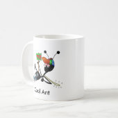 Coole Ameise - Doppeltes versah Tassen mit Seiten (Vorderseite Links)