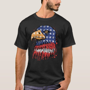 Coole amerikanische Flagge Eagle Art - US-Flagge T-Shirt