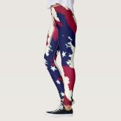 Coole amerikanische Flaggen-Leggings Leggings (Links)