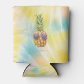 Coole Ananas, Aquarellenbogen-Gefärbte Krawatte Dosenkühler (Vorderseite)