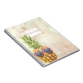 Coole Ananas, Bokeh Notizblock (Rechte Seite)