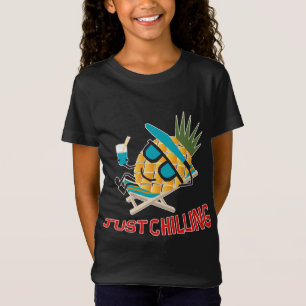 Coole Ananas Fruit Chilling Funny Kawaii Sommer T-Shirt