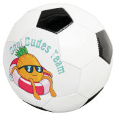 Coole Ananas Fußball (Dreiviertel)