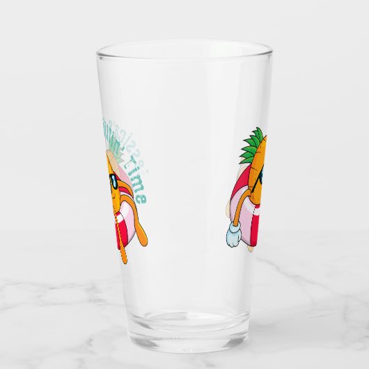 Coole Ananas Glas (Links)