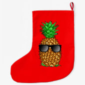 Coole Ananas Großer Weihnachtsstrumpf (Rückseite)