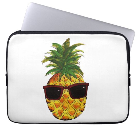 Coole Ananas Laptopschutzhülle (Vorderseite)