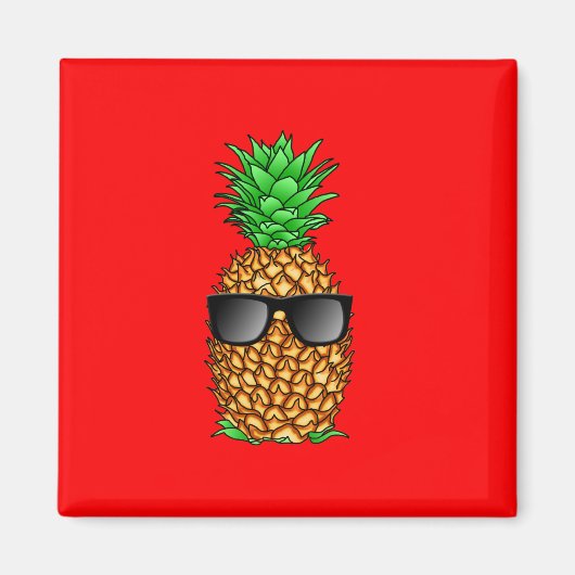 Coole Ananas Magnet (Vorne)
