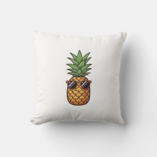 Coole Ananas mit Sonnenbrille Kissen