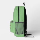 Coole Ananas Modernes Monogramm Bedruckter Rucksack (Rechts)
