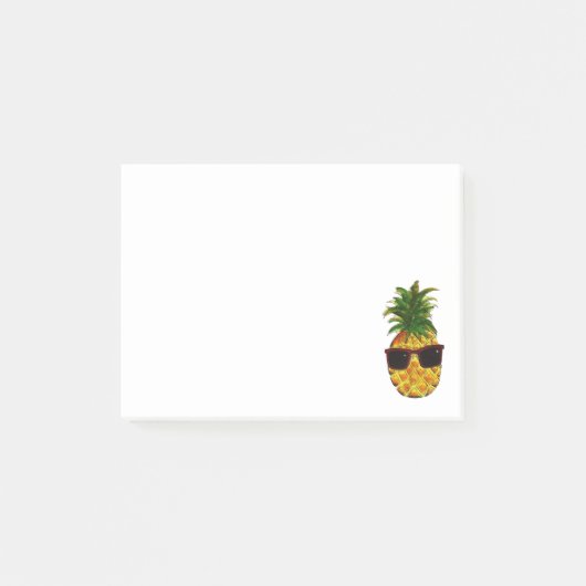 Coole Ananas Post-it Klebezettel (Vorderseite)