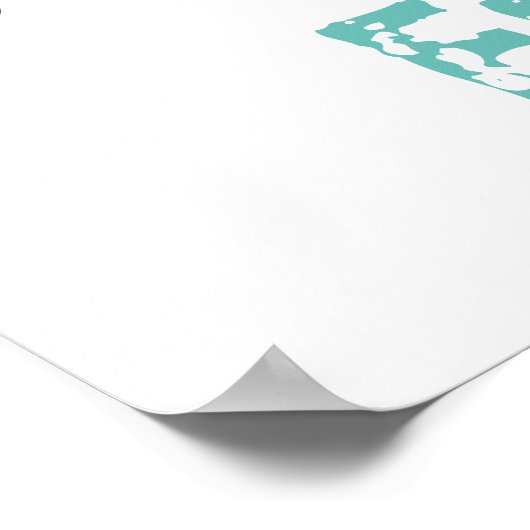 Coole Ananas Poster (Ecke)