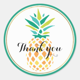 Coole Ananas Runder Aufkleber