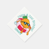 Coole Ananas Serviette (Ecke)