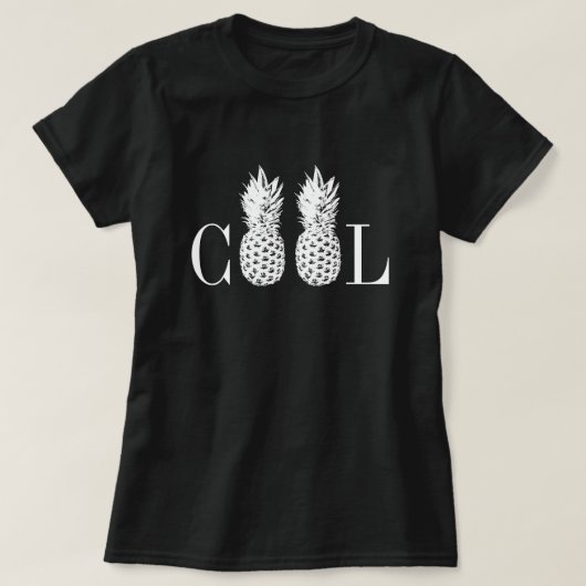 Coole Ananas-Typografie zum Shirt für Frauen (Design vorne)