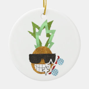 Coole Ananas-Verzierung Keramikornament