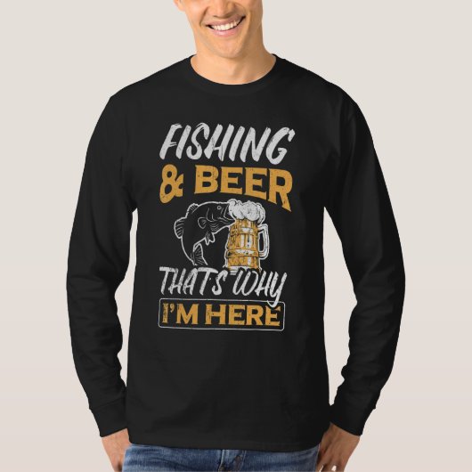 Coole Angelfischerei und Bier für Fischer T-Shirt (Vorderseite)