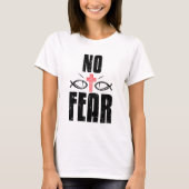 Coole Angst kein Rotes Kreuz Religion Glaube Rotes T-Shirt (Vorderseite)