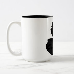 Coole Anime-Jungen-Grafik-Kaffeetasse - Dunkle Äst Zweifarbige Tasse