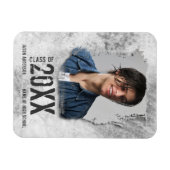 Coole Ankündigung des Graduate Foto Grunge Magnet (Horizontal)