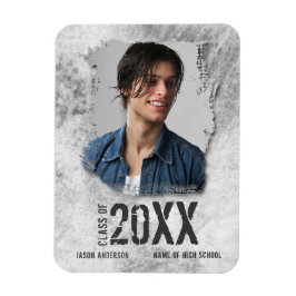 Coole Ankündigung des Graduate Foto Grunge Magnet