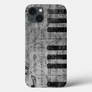 Coole antike Grunge-Effekt-Piano-Musiknoten Case-Mate iPhone Hülle