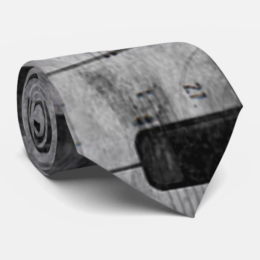 Coole antike Grunge-Effekt-Piano-Musiknoten Krawatte (Gerollt)