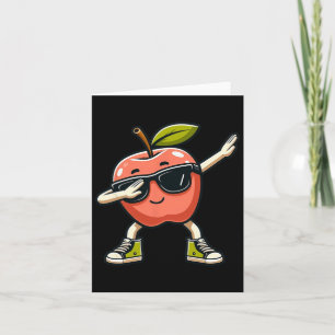 Coole Apfelkunst für Männer Kinder Apfelsaft Karte