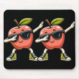 Coole Apfelkunst für Männer Kinder Apfelsaft Mousepad