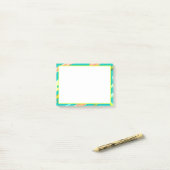 Coole Aqua Abstrakt Liquid Stil moderne Malerei Post-it Klebezettel (Auf Schreibtisch)