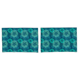 Coole Aqua Muscheln Koralle und SandDollars Kissenbezug