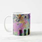 Coole Aquarellfarben Spritzer Farbiges Klavier Kaffeetasse (Links)