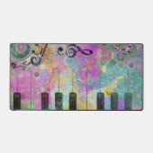 Coole Aquarellfarben Spritzer Farbiges Klavier Schreibtischunterlage (Vorderseite)