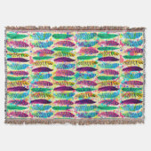 Coole Aquarellnonen-Spritzer-Stammfedern Decke (Vorderseite)