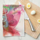 Coole Aquarelltöne Musiknoten Wirbel Handtuch (Viertel Falte)